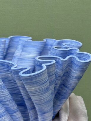 Ваза 3D печать L голубая — изображение 2