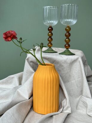 Ваза "ритм" оранжевая — изображение 2