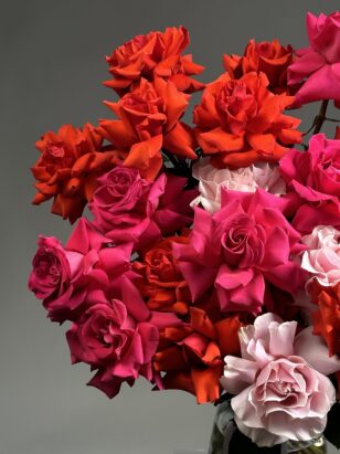 Букет из французских роз "Би Свит, Нина, Пинк Флойд" — изображение 3