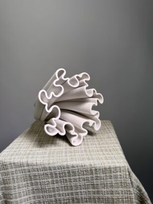 Ваза 3D печать M белая — изображение 2