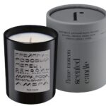 Свеча стекло black Cora