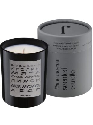 Свеча стекло black Marie