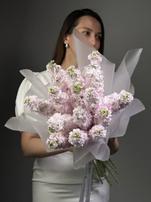 Моно букет из матиоллы — изображение 3