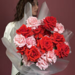 Букет из французских роз "Би Свит" и "Нина"