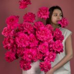 Коробка из французских роз "Пинк Флойд"