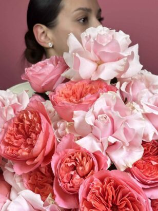 Микс французские и пионовидные розы — изображение 2