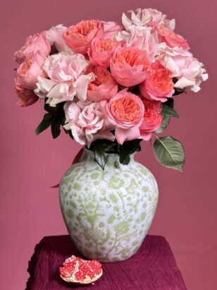 Микс французские и пионовидные розы — изображение 3