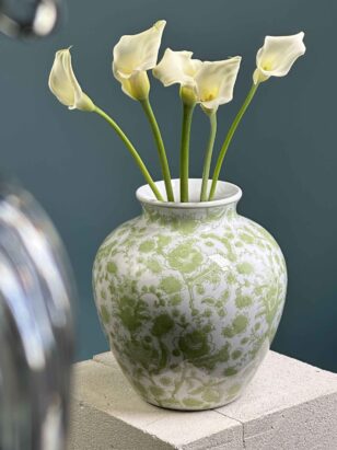 Ваза Шинуазри зеленая — изображение 2