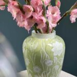 Ваза Шинуазри зеленая