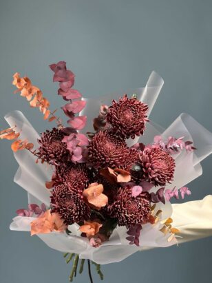 Моно хризантема с эвкалиптом — изображение 2