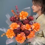 Дуо хризантема и французская роза