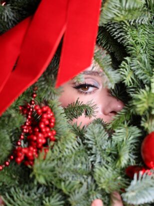 Венок "Рождественский рубин" — изображение 2