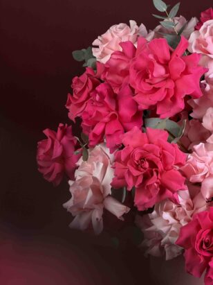 Коробка из французских роз "Би Свит и Пинк флоид" — изображение 2