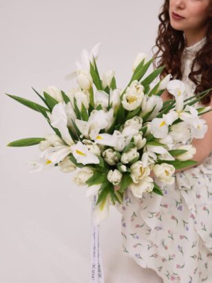 Дуо ирисы и тюльпаны — изображение 3